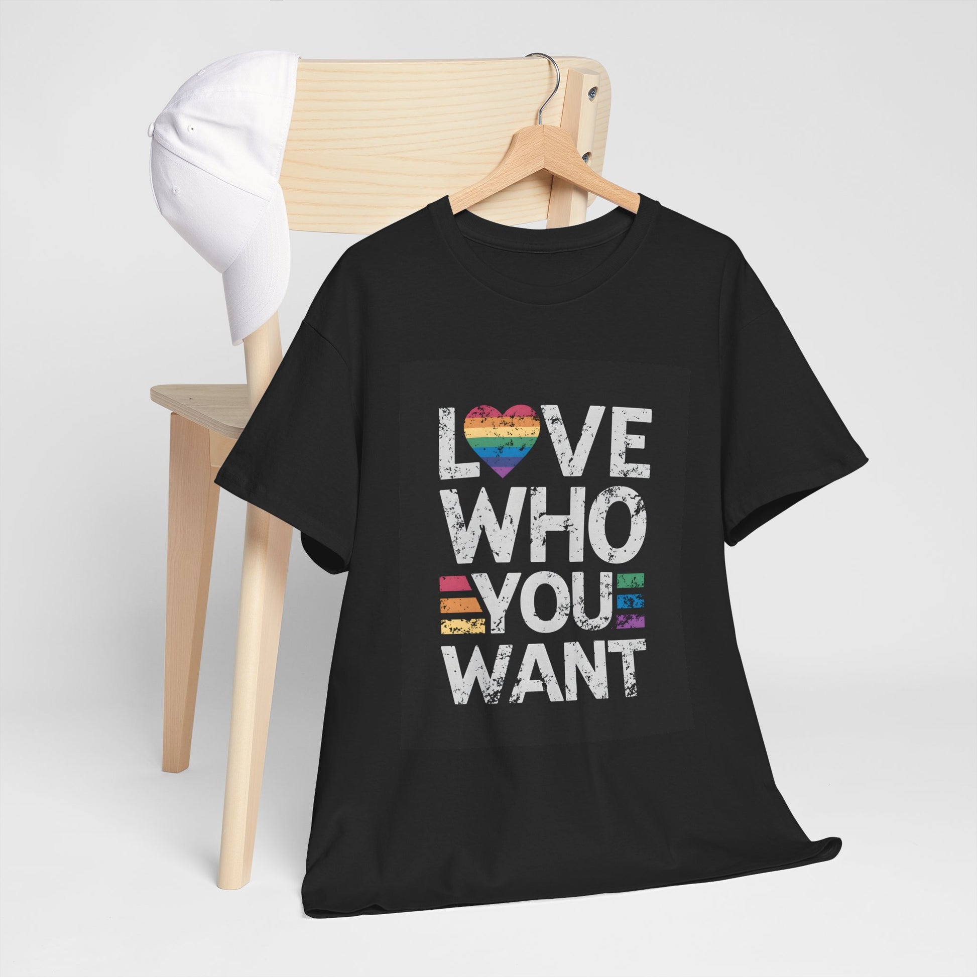 Love Who You Want Unisex Heavy Cotton Tee | Inspirational Graphic T-Shirt - Artshirtcouture