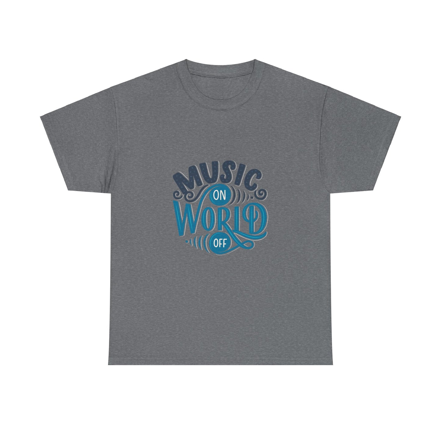 Music World Unisex Heavy Graphic Cotton Tee - ArtShirt Couture