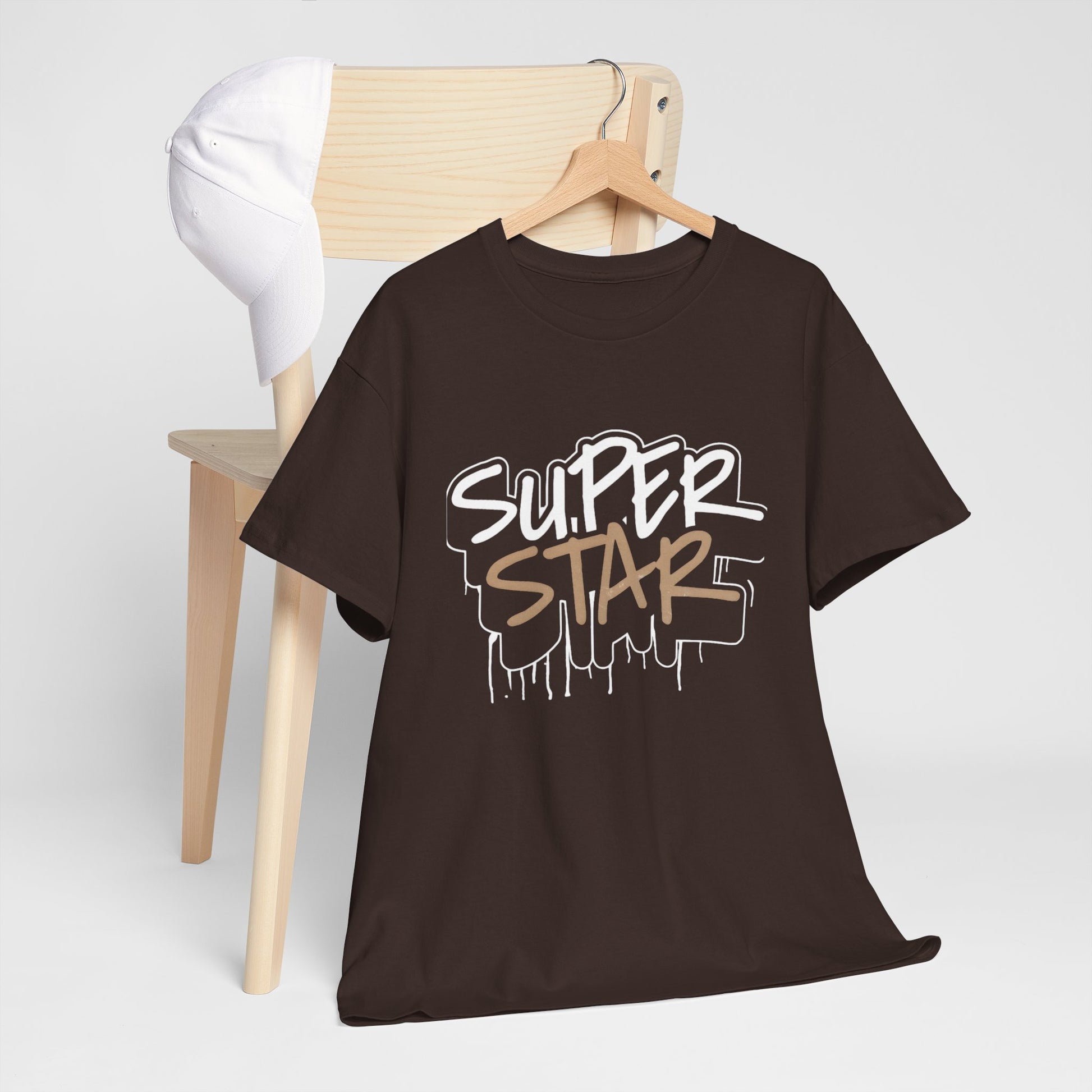 Super Stars Unisex Heavy Cotton Tee | Casual and Stylish T-Shirt for All Ages - ArtShirt Couture