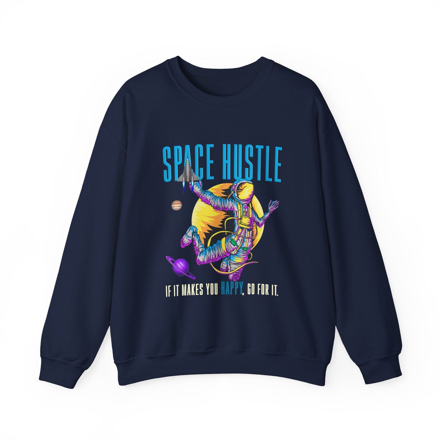 Astronaut Space Colour Unisex Heavy Blend™ Sweatshirt | Vibrant Graphic Sweatshirt - ArtShirt Couture