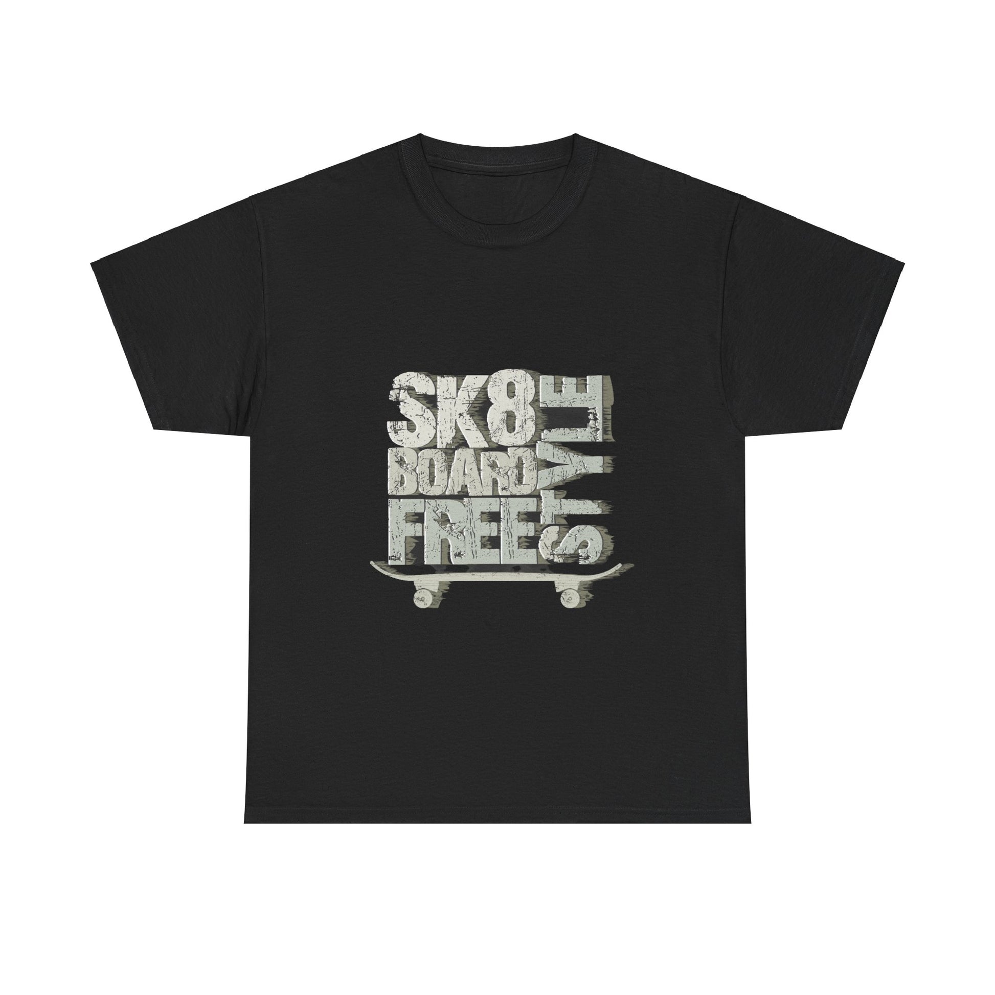 Skateboard Unisex Heavy Cotton Tee | Stylish Graphic T-Shirt for Skateboarding Fans - ArtShirt Couture