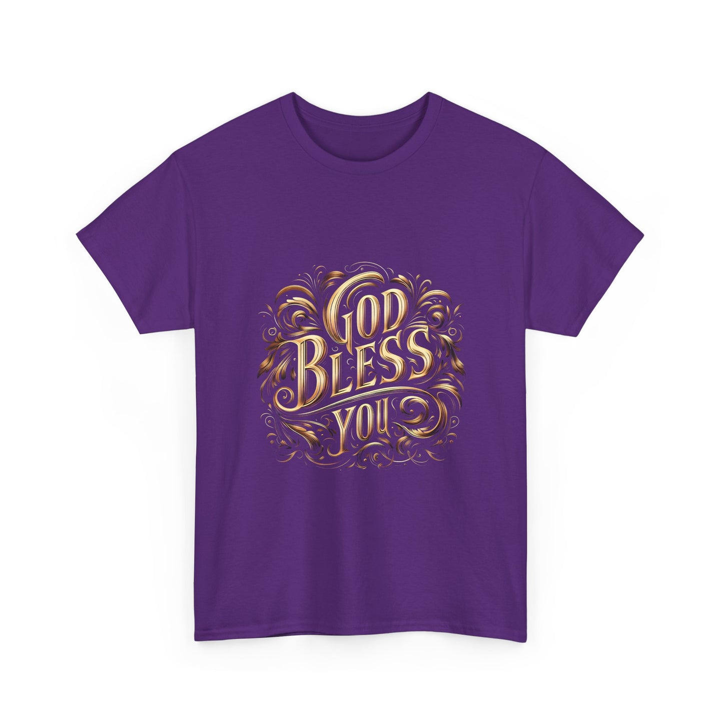 God Bless You Unisex Heavy Cotton Tee | Inspirational Graphic T-Shirt - Artshirtcouture