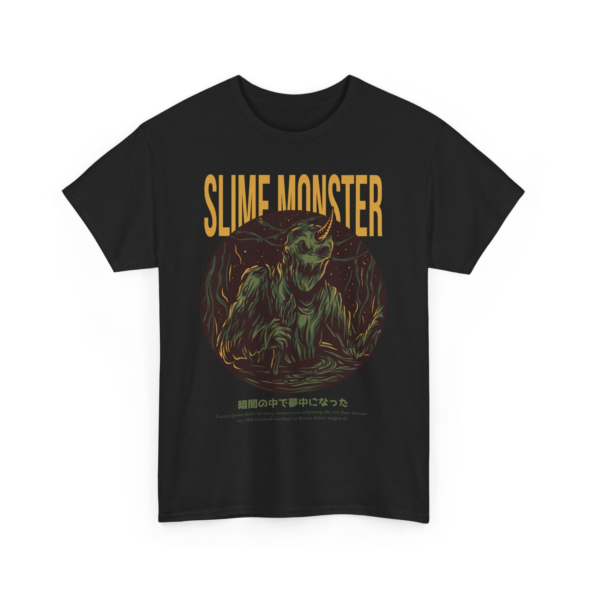 Slime Monster Unisex Heavy Cotton Tee | Fun Graphic T-Shirt for Kids and Monster Lovers - ArtShirt Couture