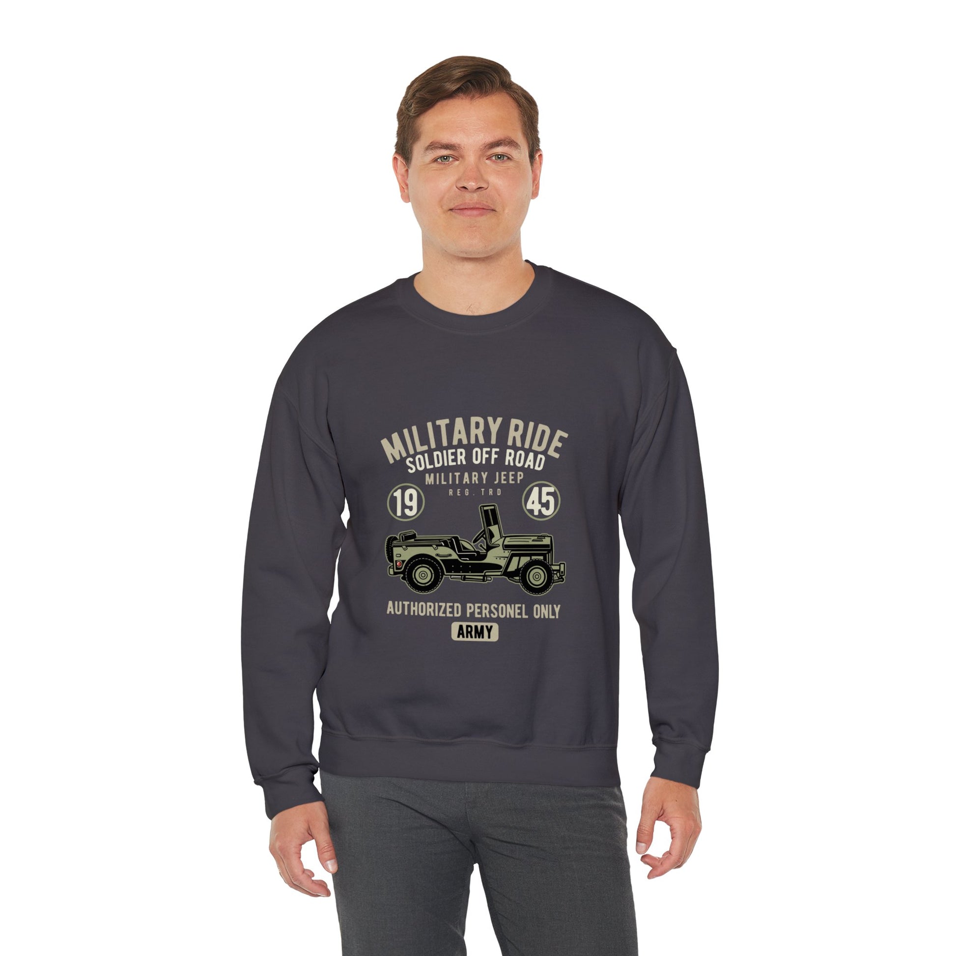 Military ride Unisex Heavy Blend™ Crewneck Sweatshirt - ArtShirt Couture