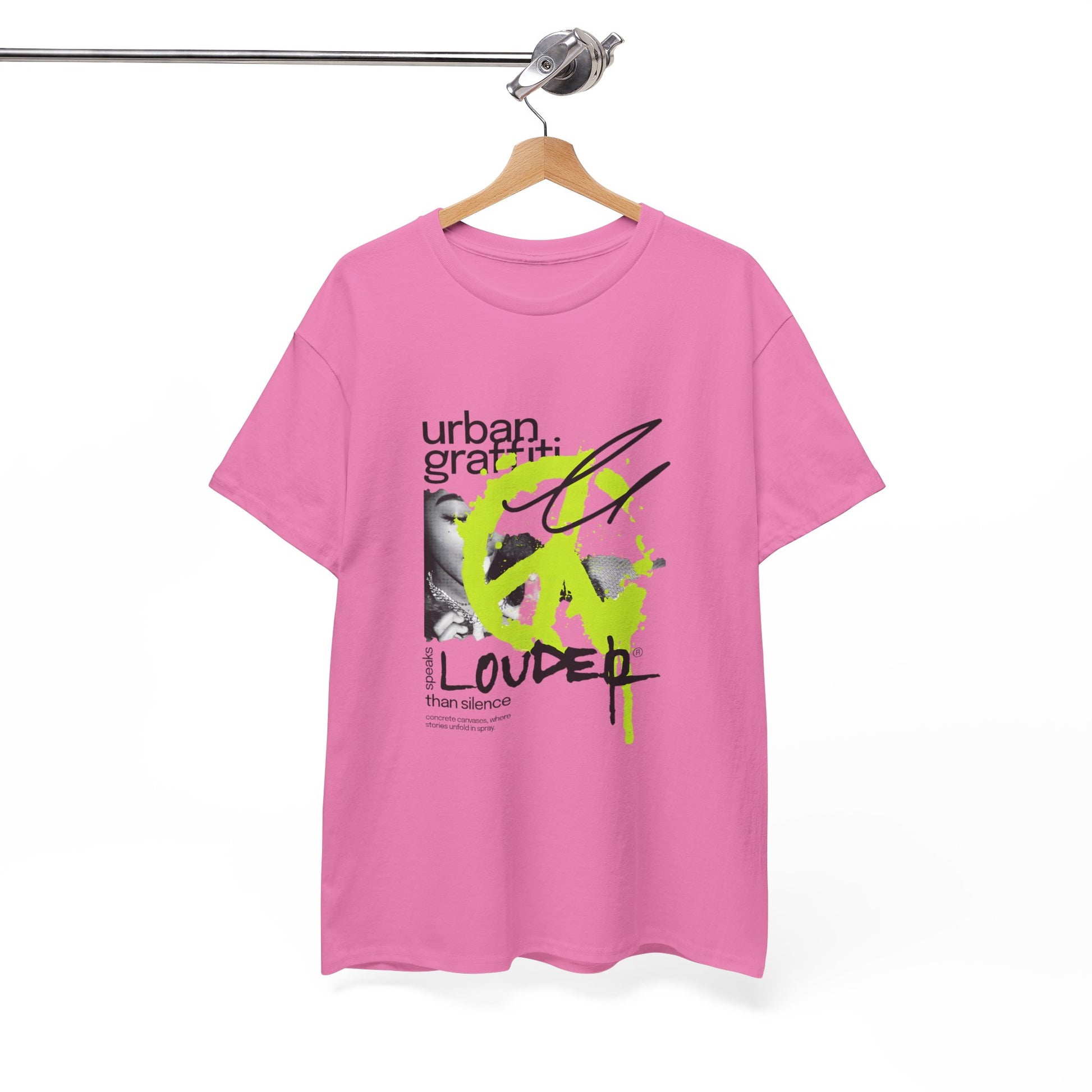 Urban Graffiti Unisex Heavy Cotton Tee | Stylish Graphic T-Shirt for Street Art Lovers - ArtShirt Couture