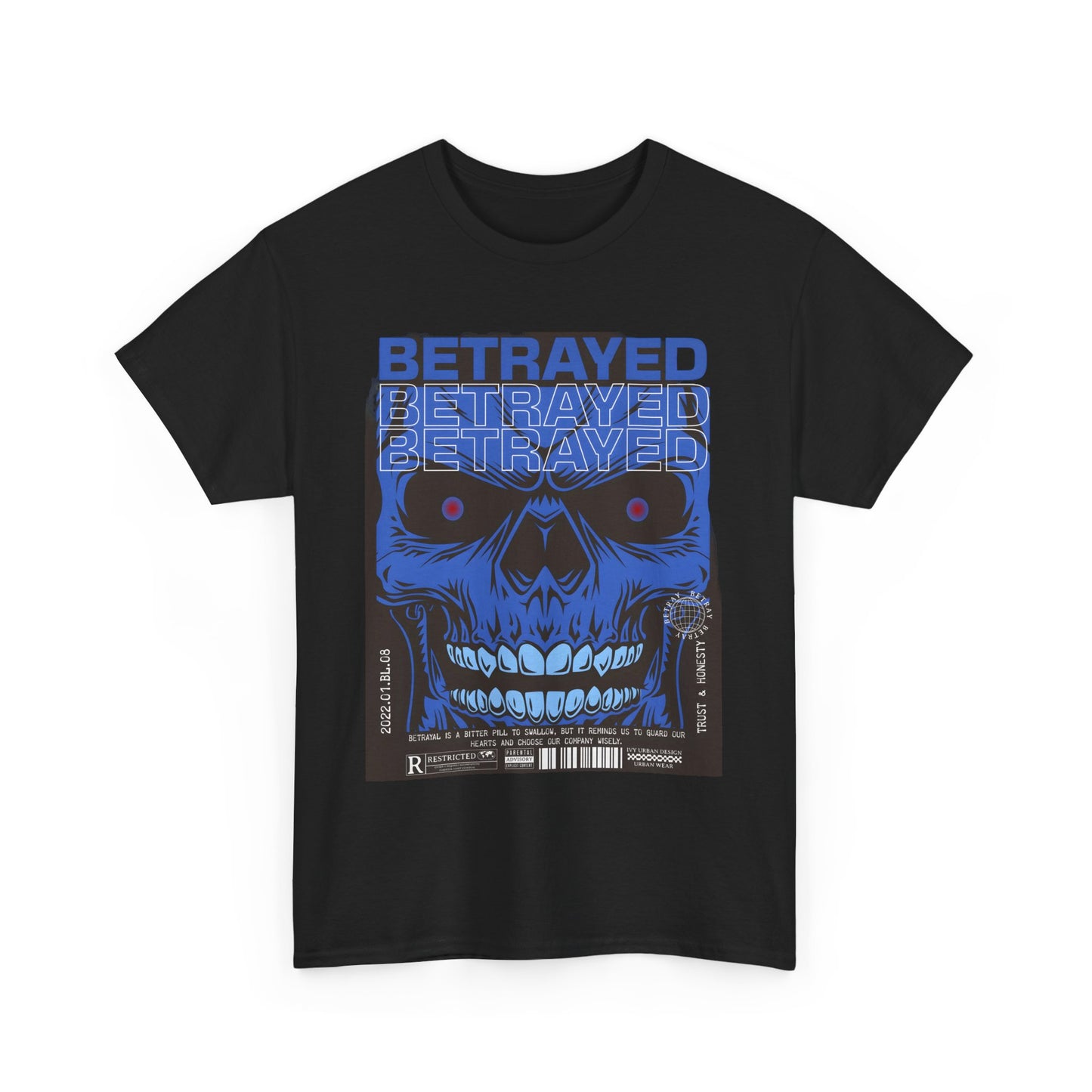 Betrayed Unisex Heavy Cotton Tee | Bold Graphic T-Shirt for Statement Style - Artshirtcouture
