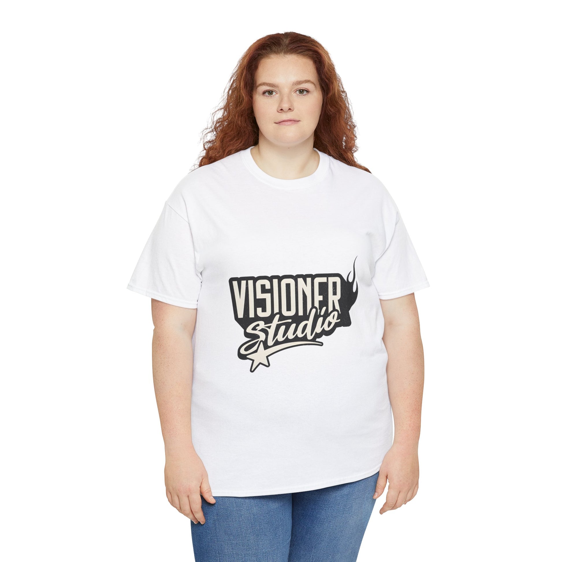 Visioner Studio Unisex Heavy Cotton Tee | Creative Graphic T-Shirt for Artistic Souls - ArtShirt Couture