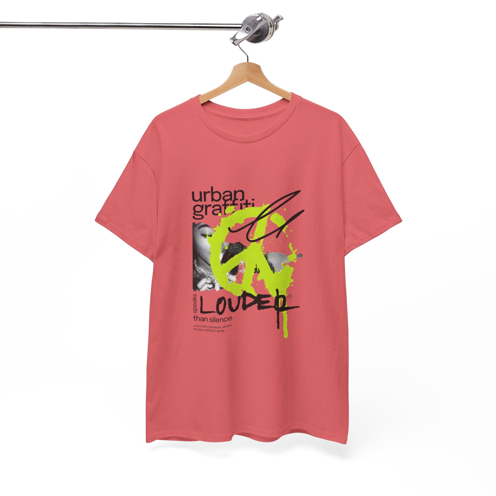 Urban Graffiti Unisex Heavy Cotton Tee | Stylish Graphic T-Shirt for Street Art Lovers - ArtShirt Couture
