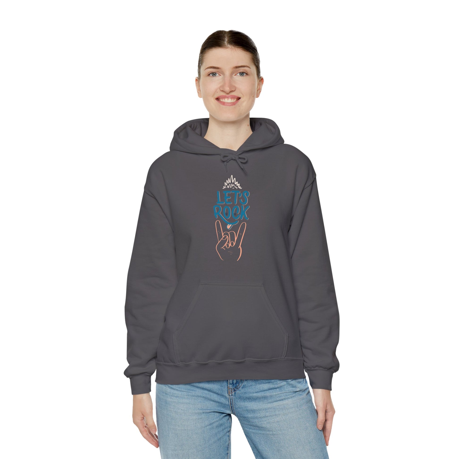 Let's Rock music designed hoodie unisex - ArtShirt Couture