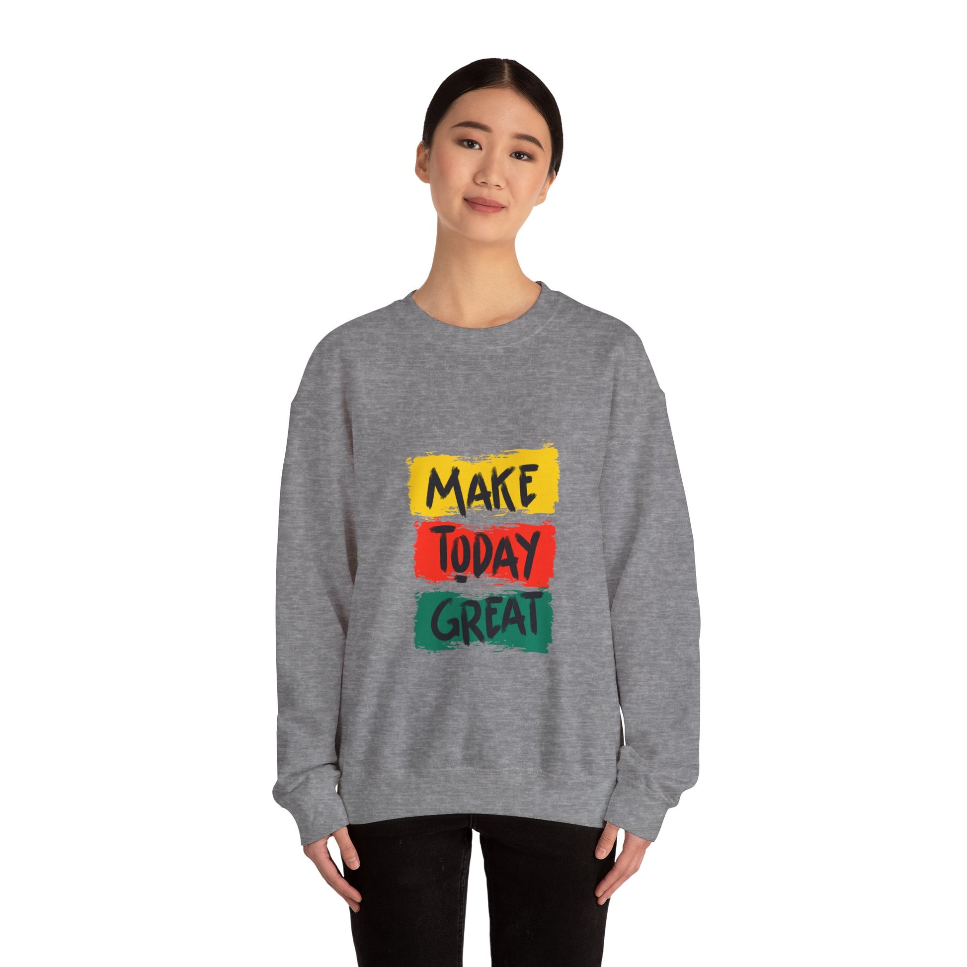 Make Today great Unisex Heavy Blend™ Crewneck Sweatshirt - ArtShirt Couture