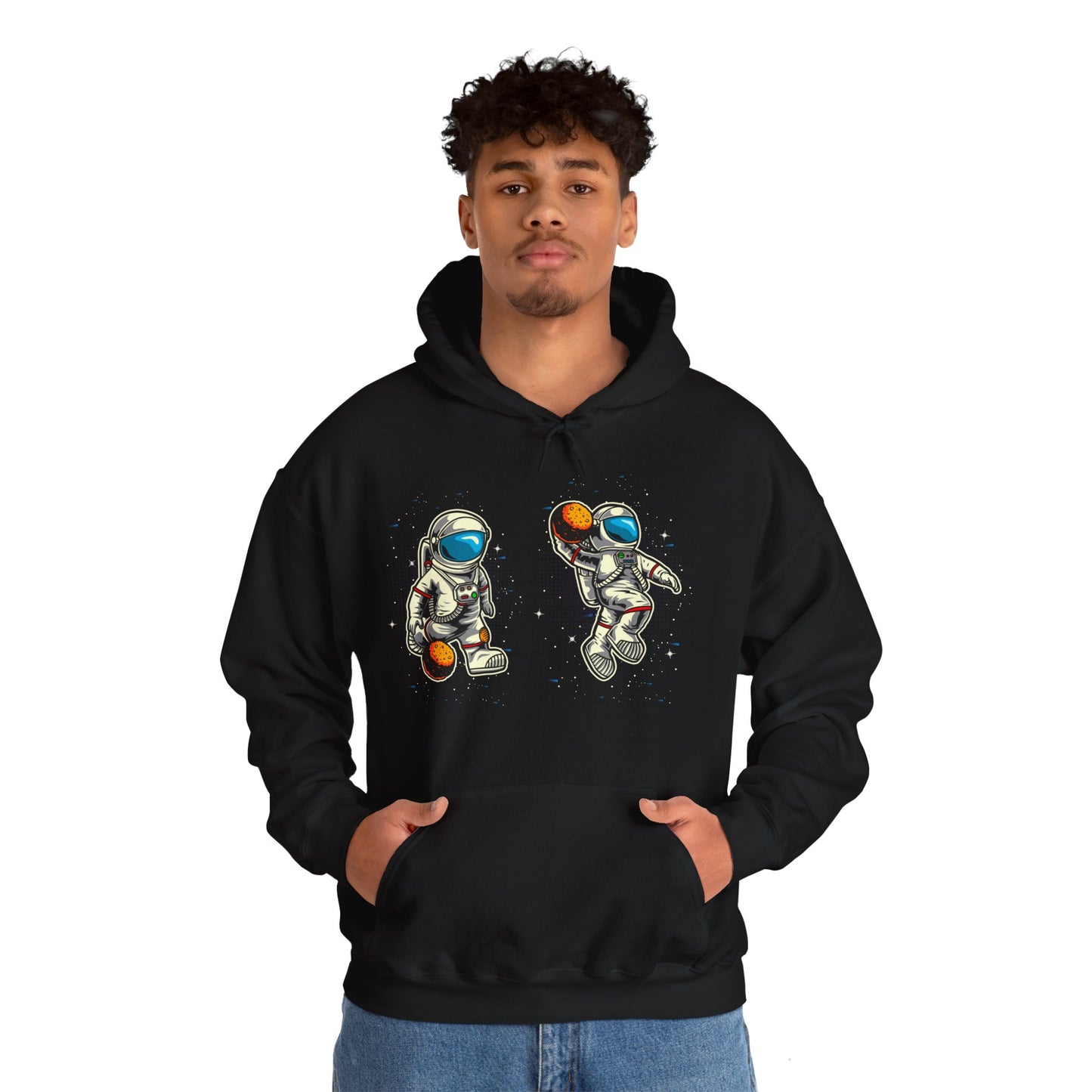 The Astronaut Unisex Heavy Blend™ Hoodie | Space-Themed Hoodie with Cool Cosmic Design - ArtShirt Couture