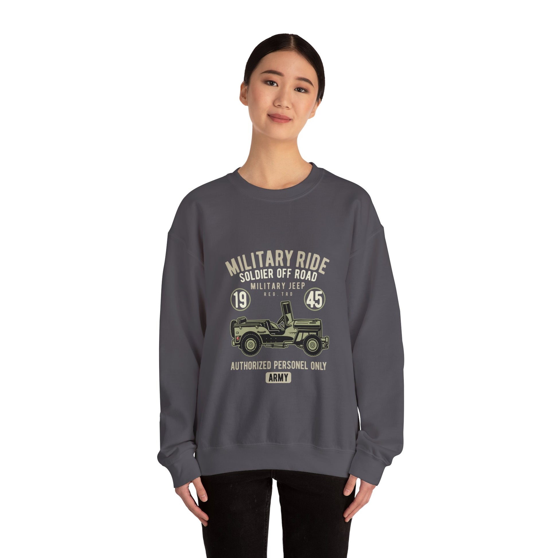 Military ride Unisex Heavy Blend™ Crewneck Sweatshirt - ArtShirt Couture