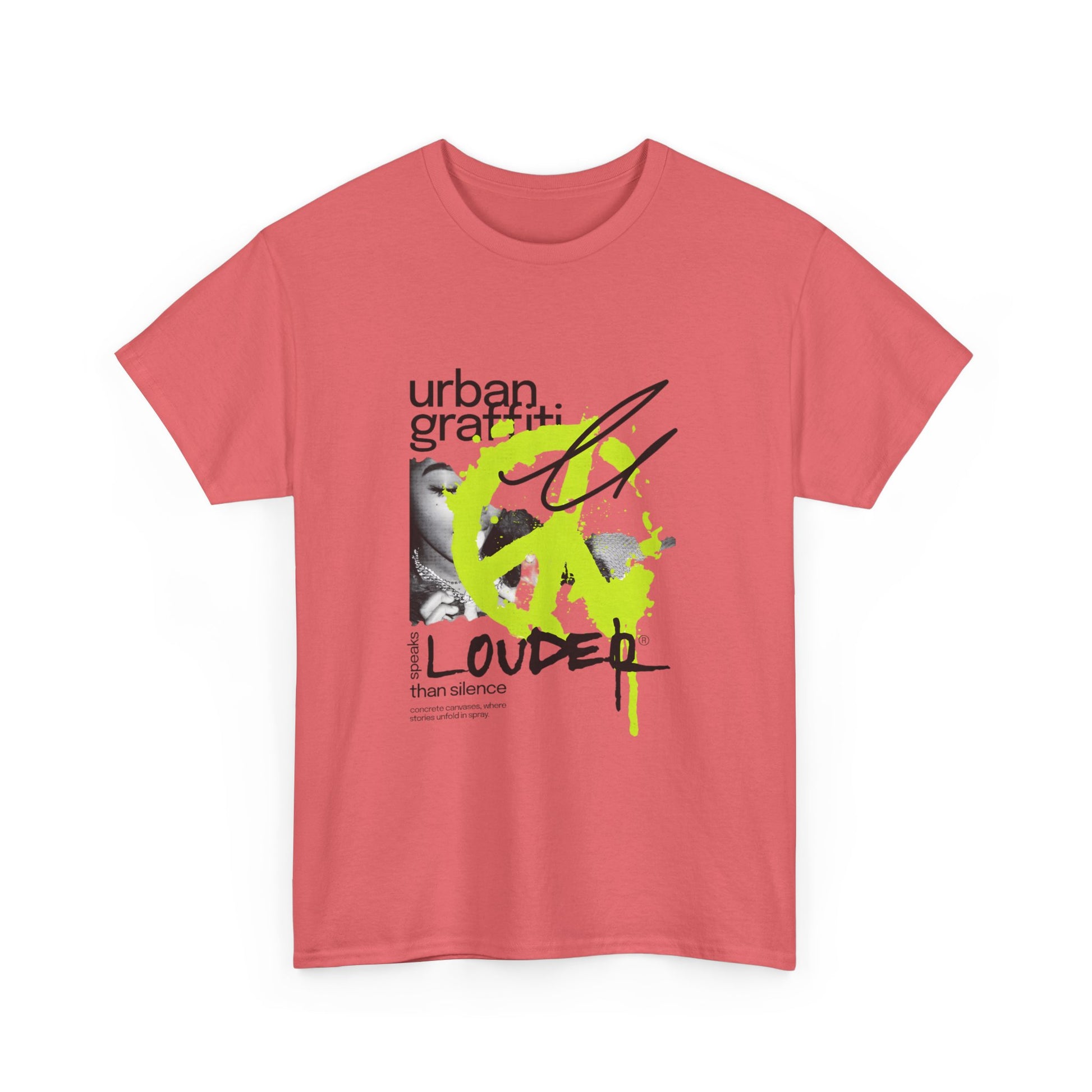 Urban Graffiti Unisex Heavy Cotton Tee | Stylish Graphic T-Shirt for Street Art Lovers - ArtShirt Couture