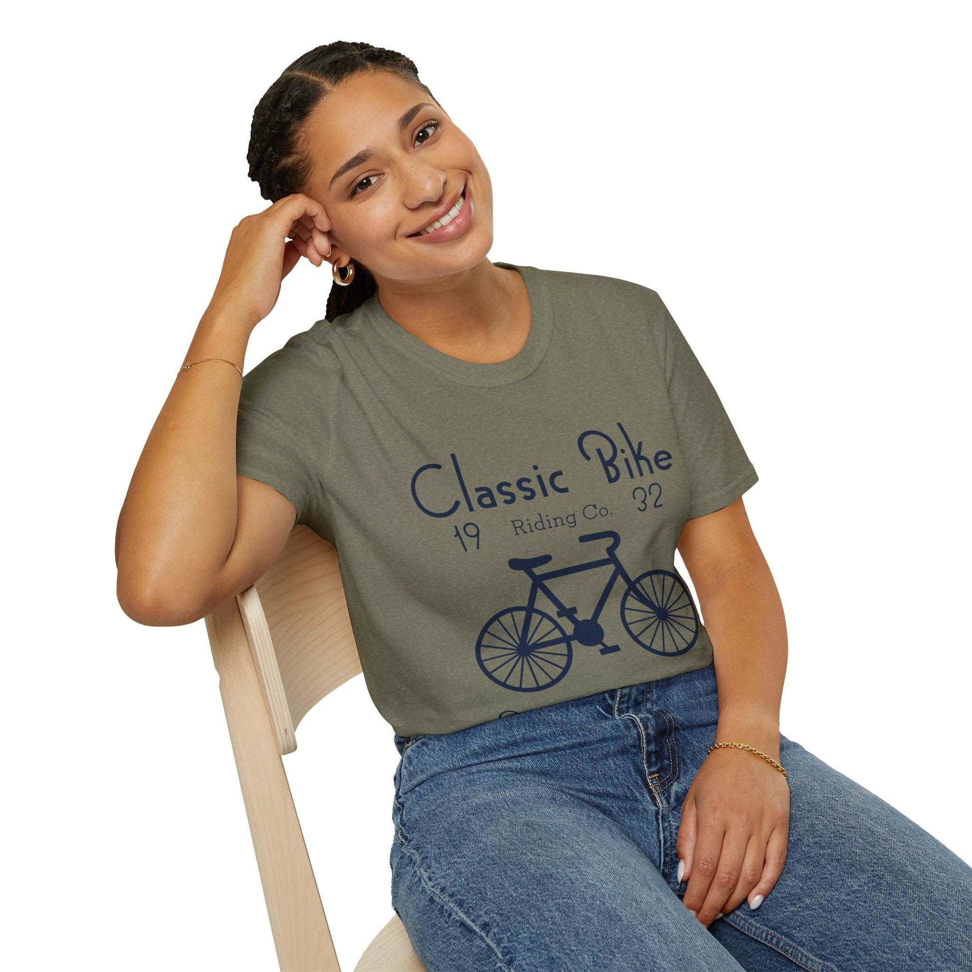 Classic Bike Unisex Softstyle T-Shirt - ArtShirt Couture
