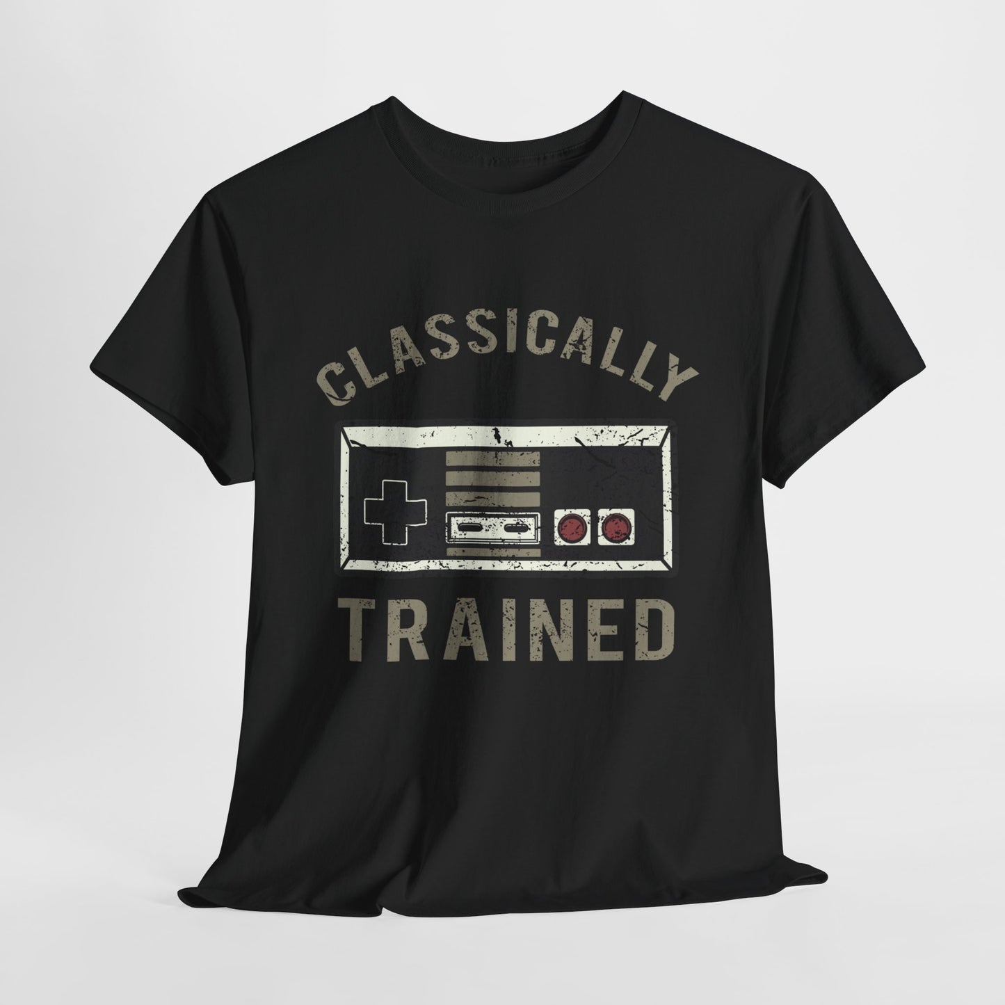 The Classically Trained and Distressed Unisex Heavy Cotton Tee | Vintage-Inspired Graphic T-Shirt for Art Lovers - ArtShirt Couture