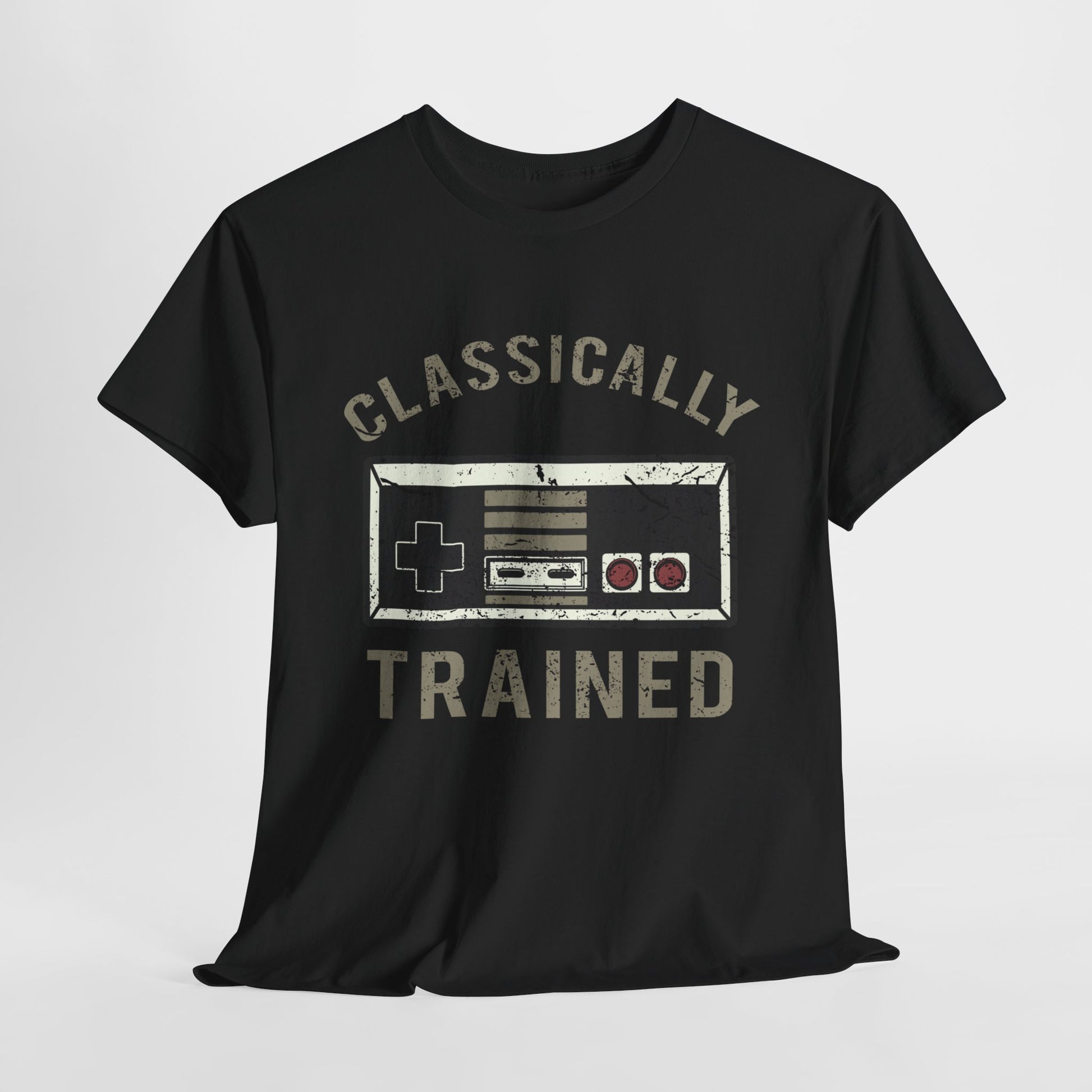 The Classically Trained and Distressed Unisex Heavy Cotton Tee | Vintage-Inspired Graphic T-Shirt for Art Lovers - ArtShirt Couture