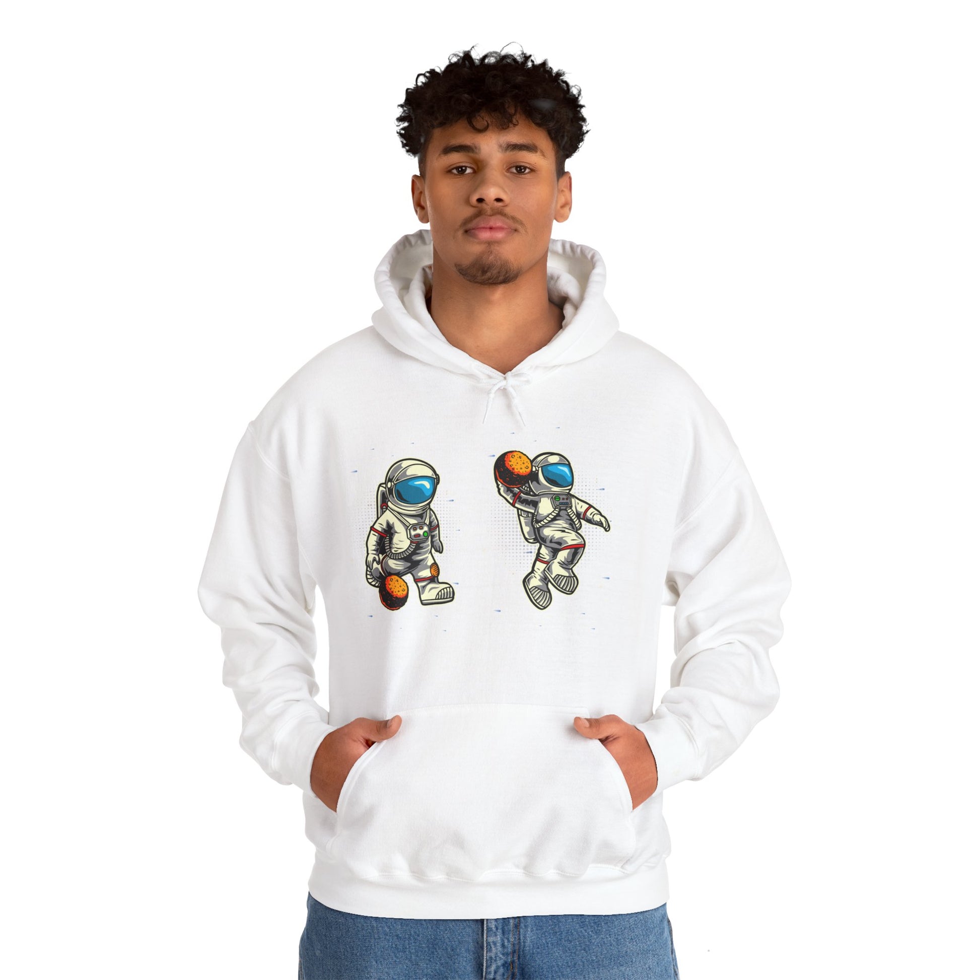 The Astronaut Unisex Heavy Blend™ Hoodie | Space-Themed Hoodie with Cool Cosmic Design - ArtShirt Couture