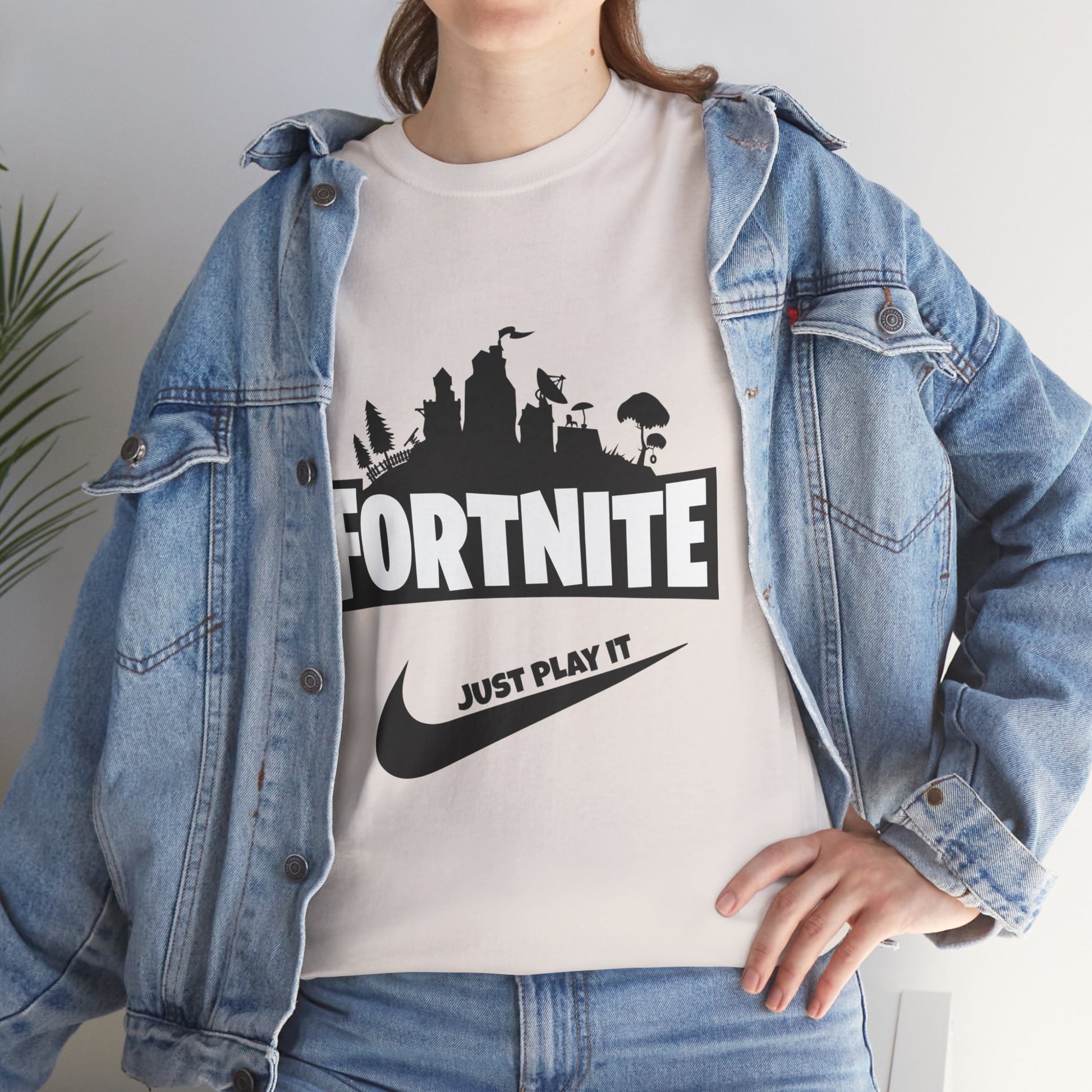 Fortnite Designed Unisex Heavy Cotton Tee | Stylish Graphic T-Shirt for Gamers - ArtShirt Couture