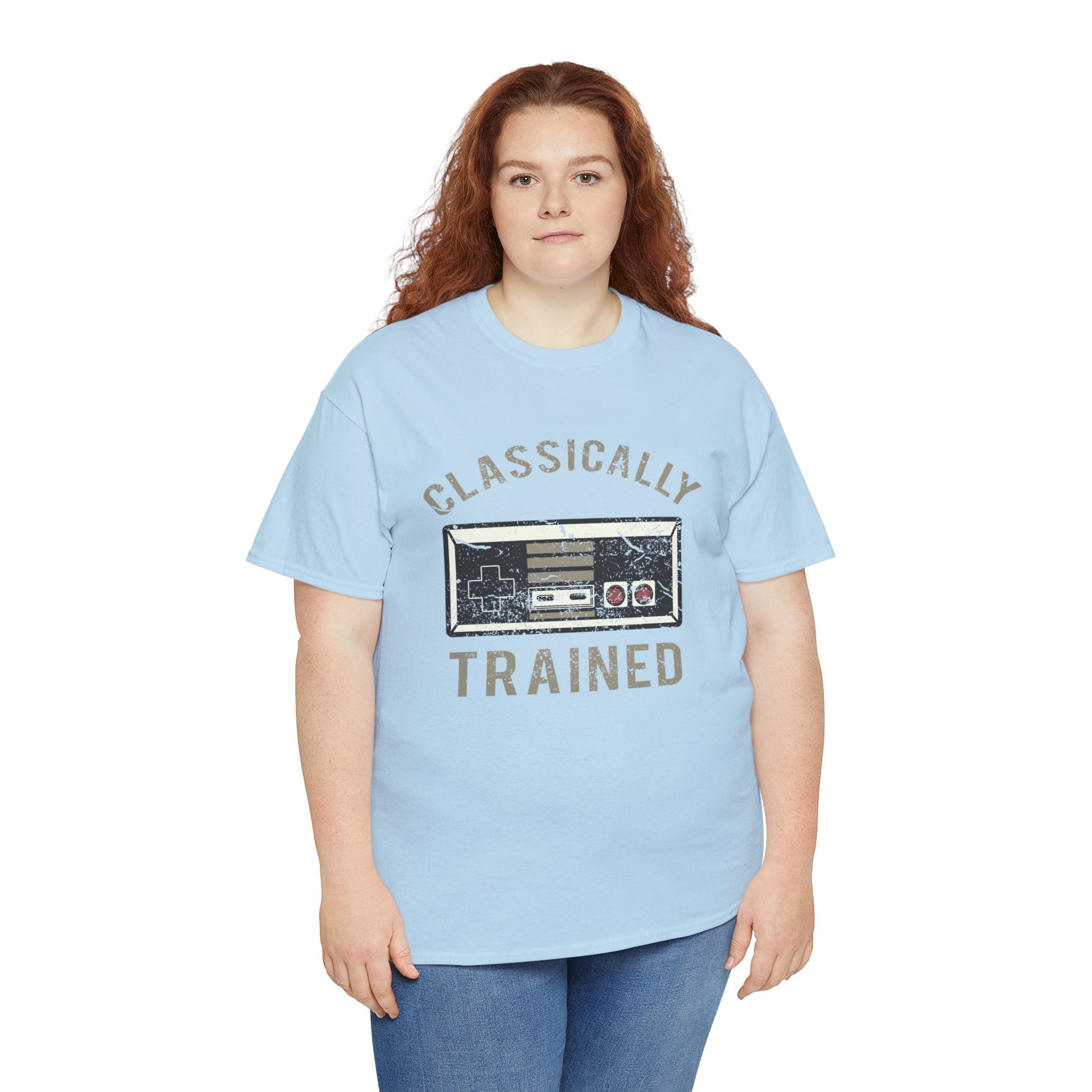 The Classically Trained and Distressed Unisex Heavy Cotton Tee | Vintage-Inspired Graphic T-Shirt for Art Lovers - ArtShirt Couture