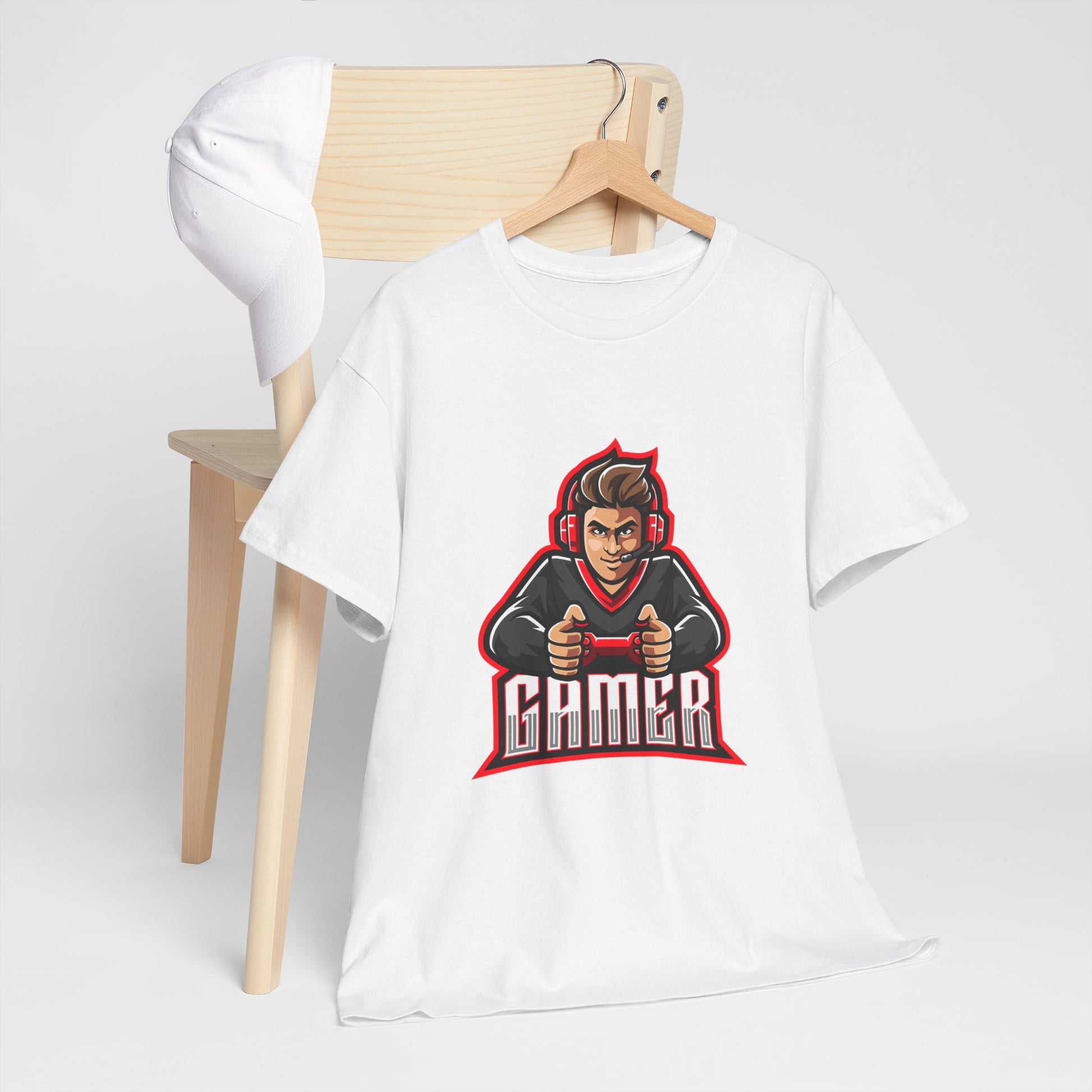 The Gamer Unisex Heavy Cotton Tee | Stylish Graphic T-Shirt for Gaming Enthusiasts - ArtShirt Couture