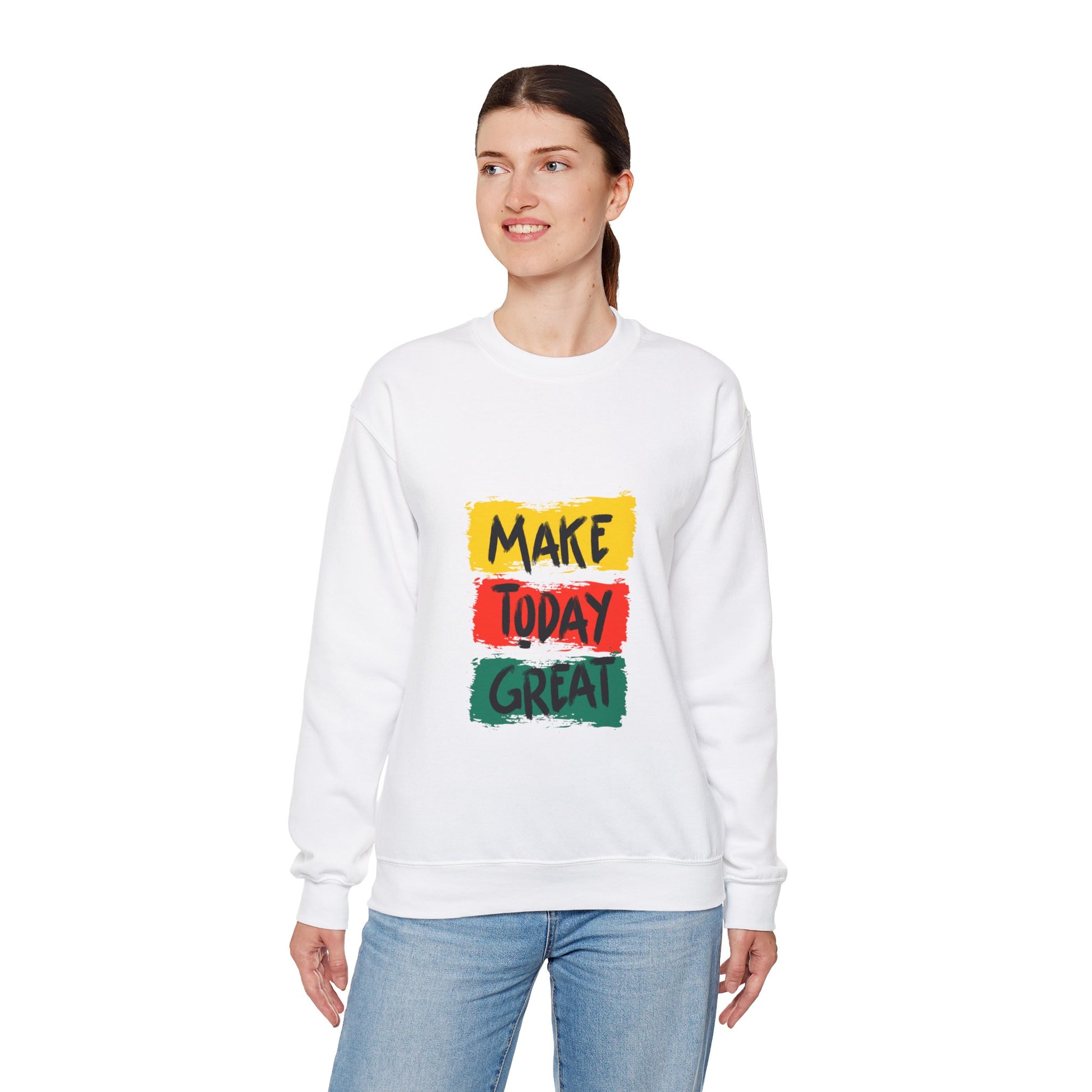 Make Today great Unisex Heavy Blend™ Crewneck Sweatshirt - ArtShirt Couture