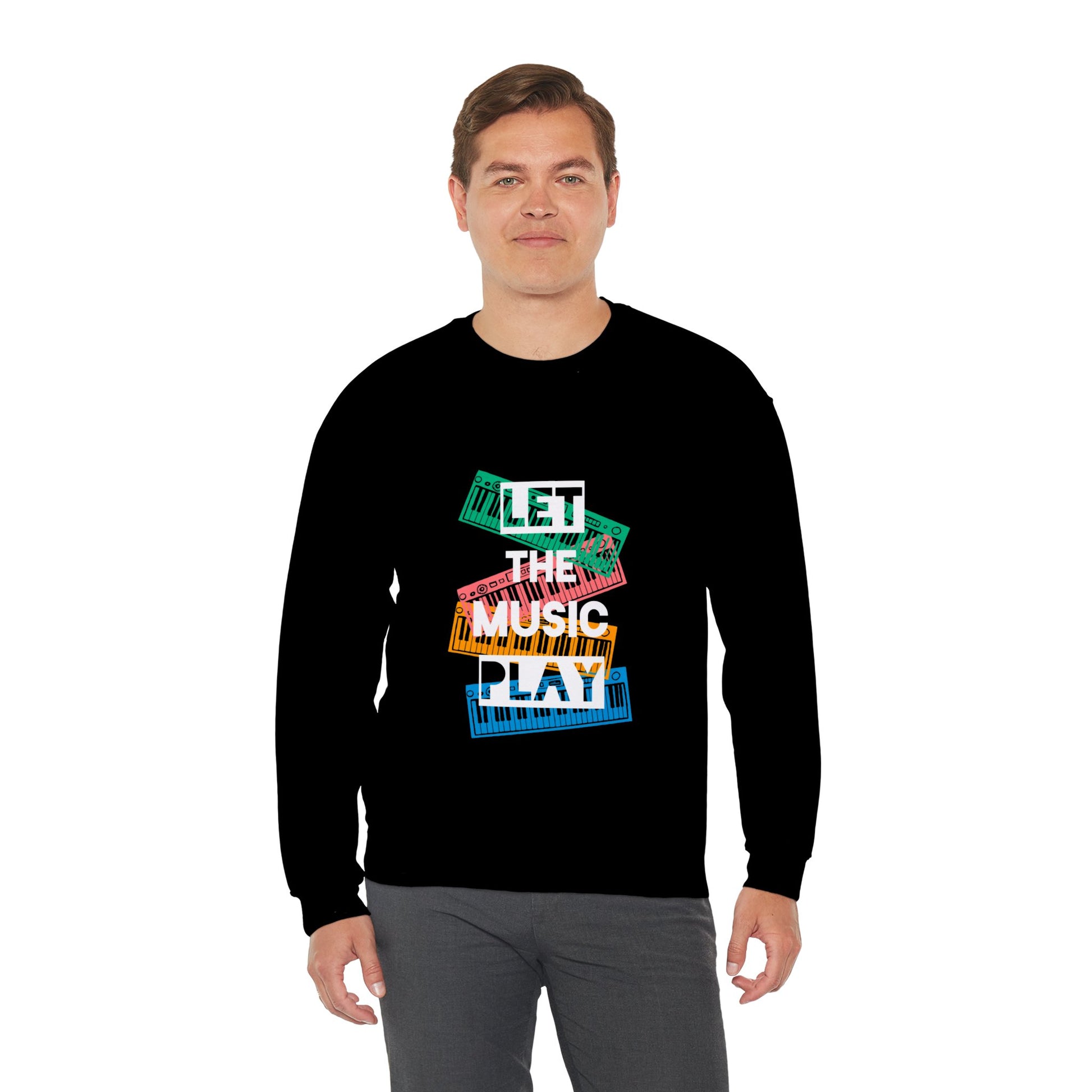 Let the music play Unisex Heavy Blend™ Crewneck Sweatshirt - ArtShirt Couture