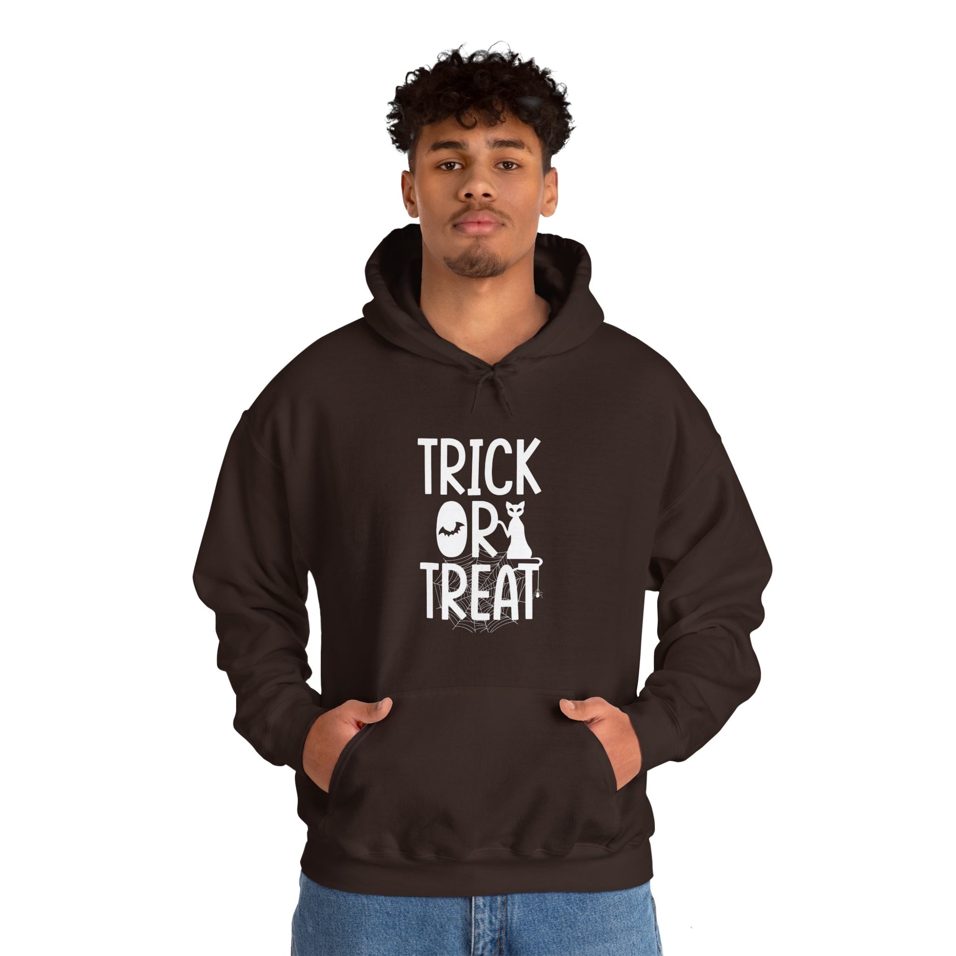 Trick or Treat Unisex Heavy Blend™ Hoodie | Halloween-Themed Sweatshirt for Spooky Fun - ArtShirt Couture