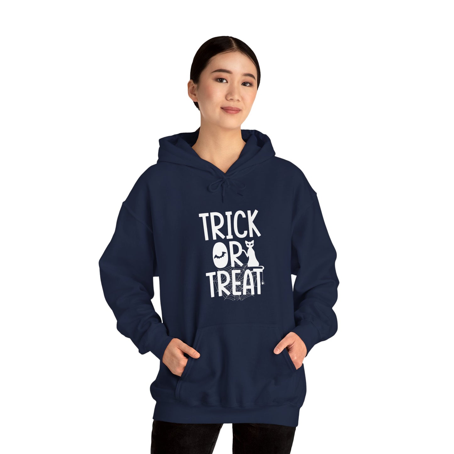 Trick or Treat Unisex Heavy Blend™ Hoodie | Halloween-Themed Sweatshirt for Spooky Fun - ArtShirt Couture