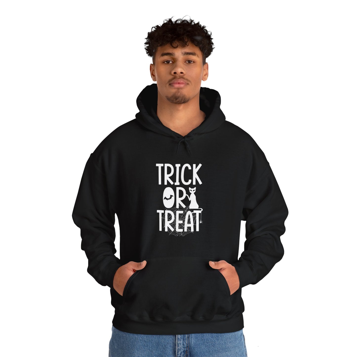 Trick or Treat Unisex Heavy Blend™ Hoodie | Halloween-Themed Sweatshirt for Spooky Fun - ArtShirt Couture