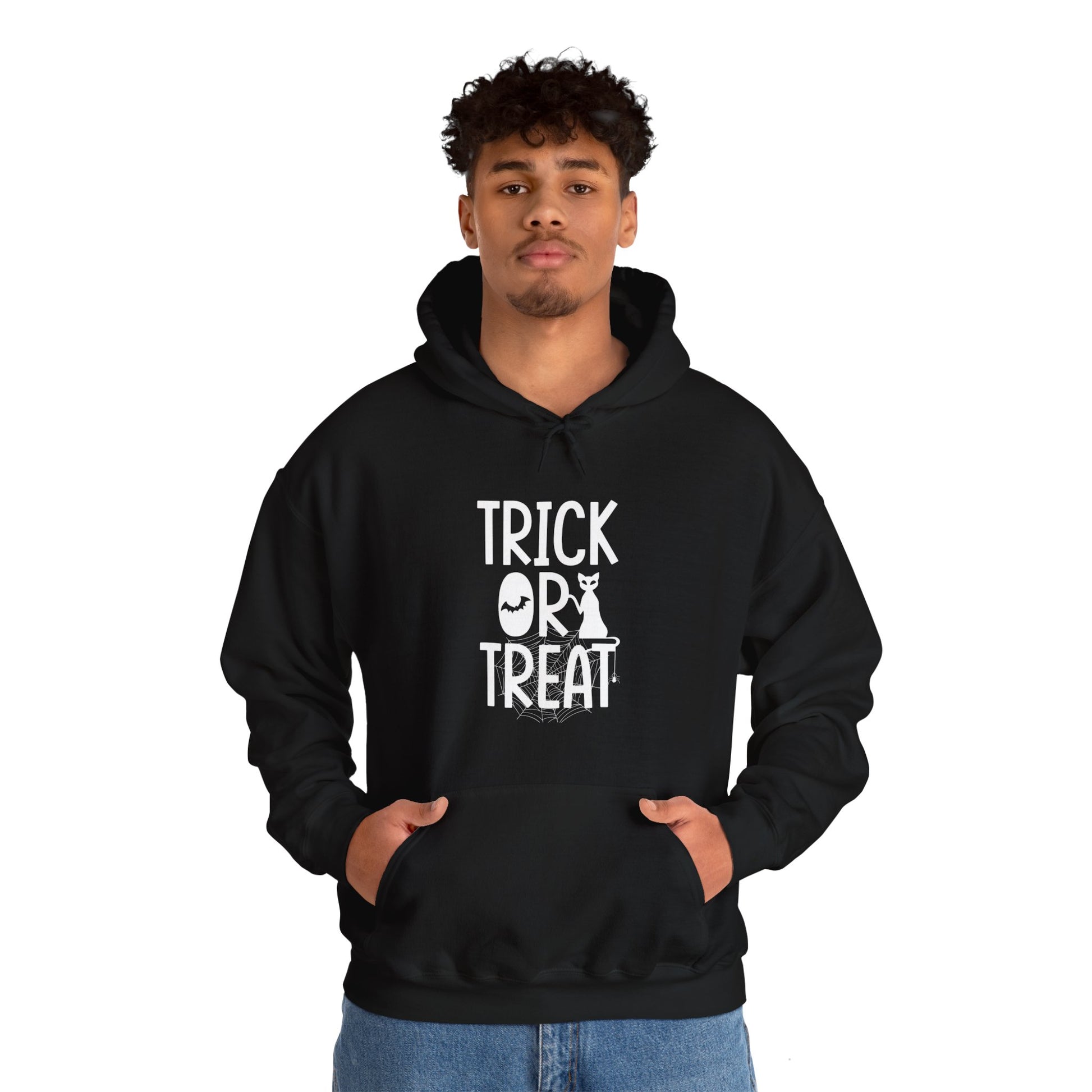 Trick or Treat Unisex Heavy Blend™ Hoodie | Halloween-Themed Sweatshirt for Spooky Fun - ArtShirt Couture