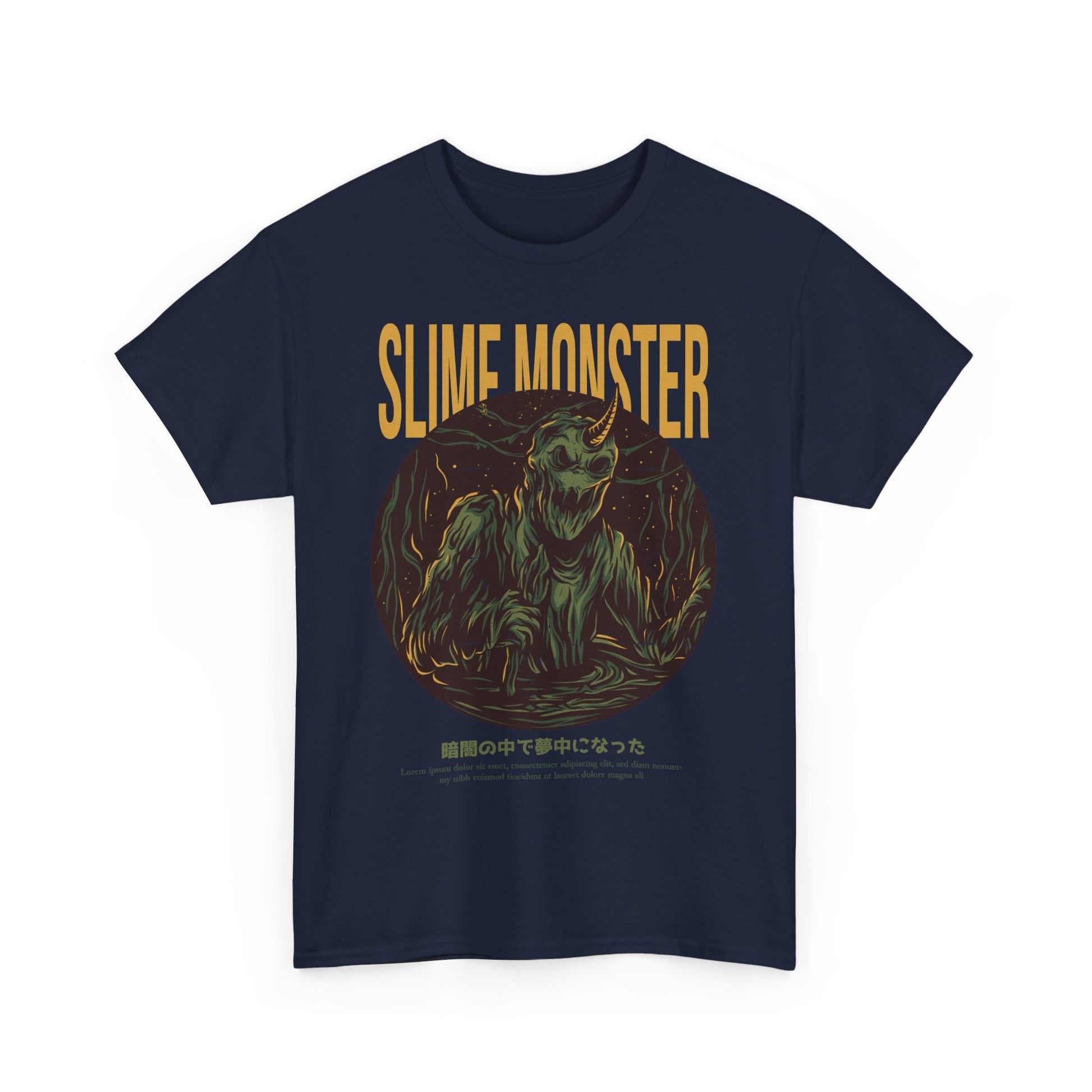 Slime Monster Unisex Heavy Cotton Tee | Fun Graphic T-Shirt for Kids and Monster Lovers - ArtShirt Couture