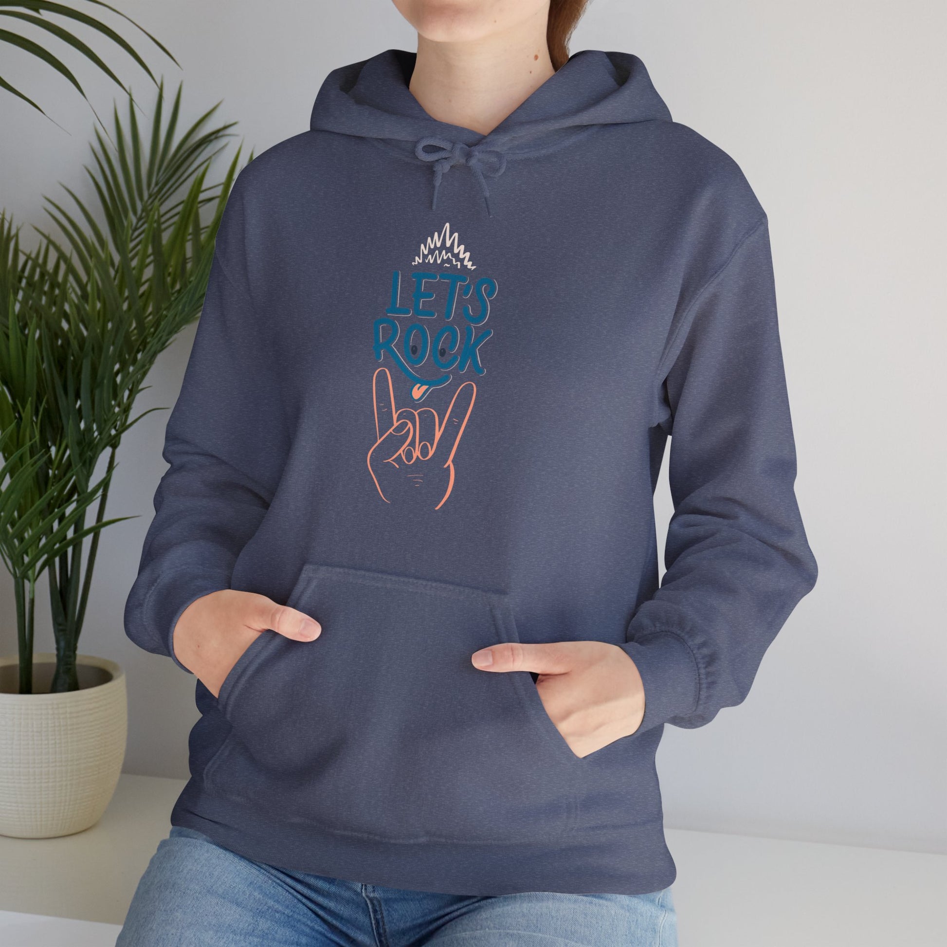 Let's Rock music designed hoodie unisex - ArtShirt Couture
