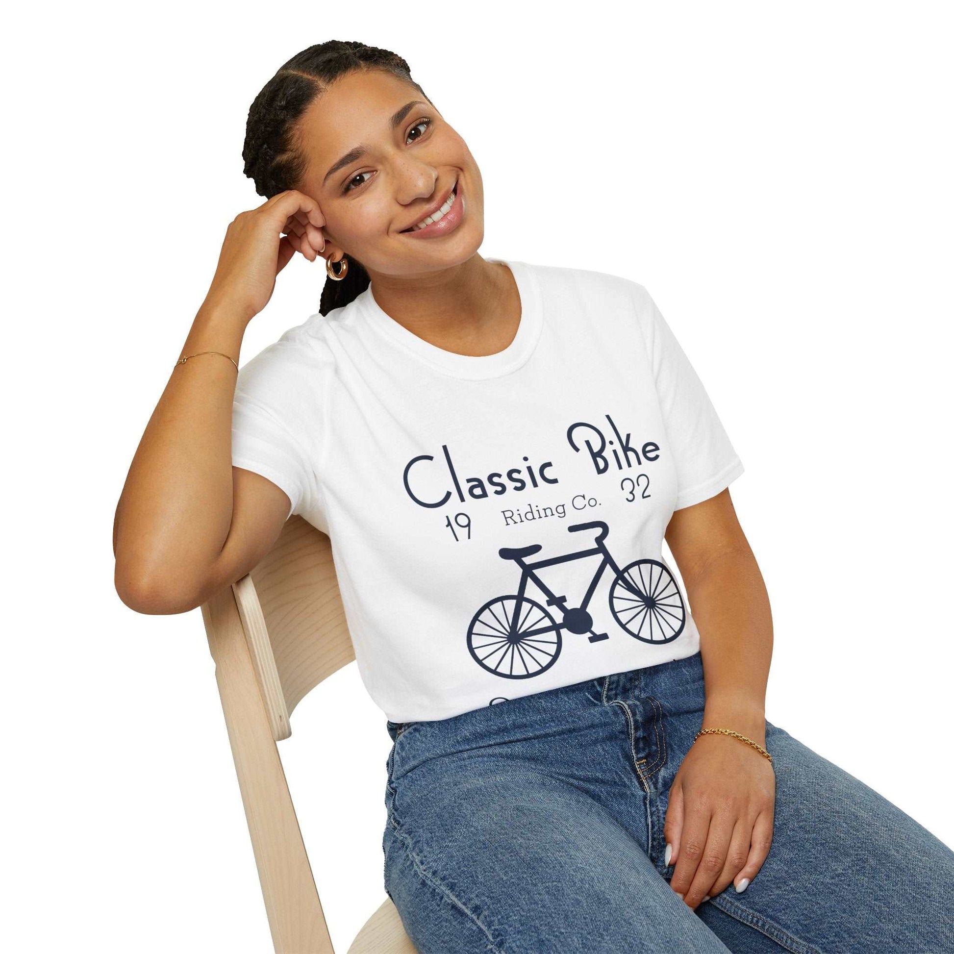 Classic Bike Unisex Softstyle T-Shirt - ArtShirt Couture