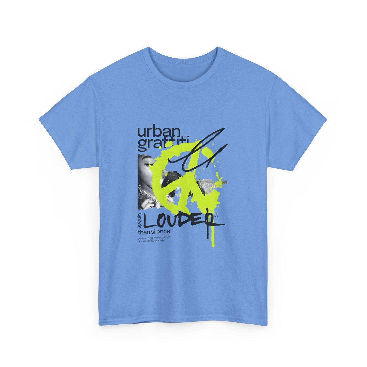 Urban Graffiti Unisex Heavy Cotton Tee | Stylish Graphic T-Shirt for Street Art Lovers - ArtShirt Couture