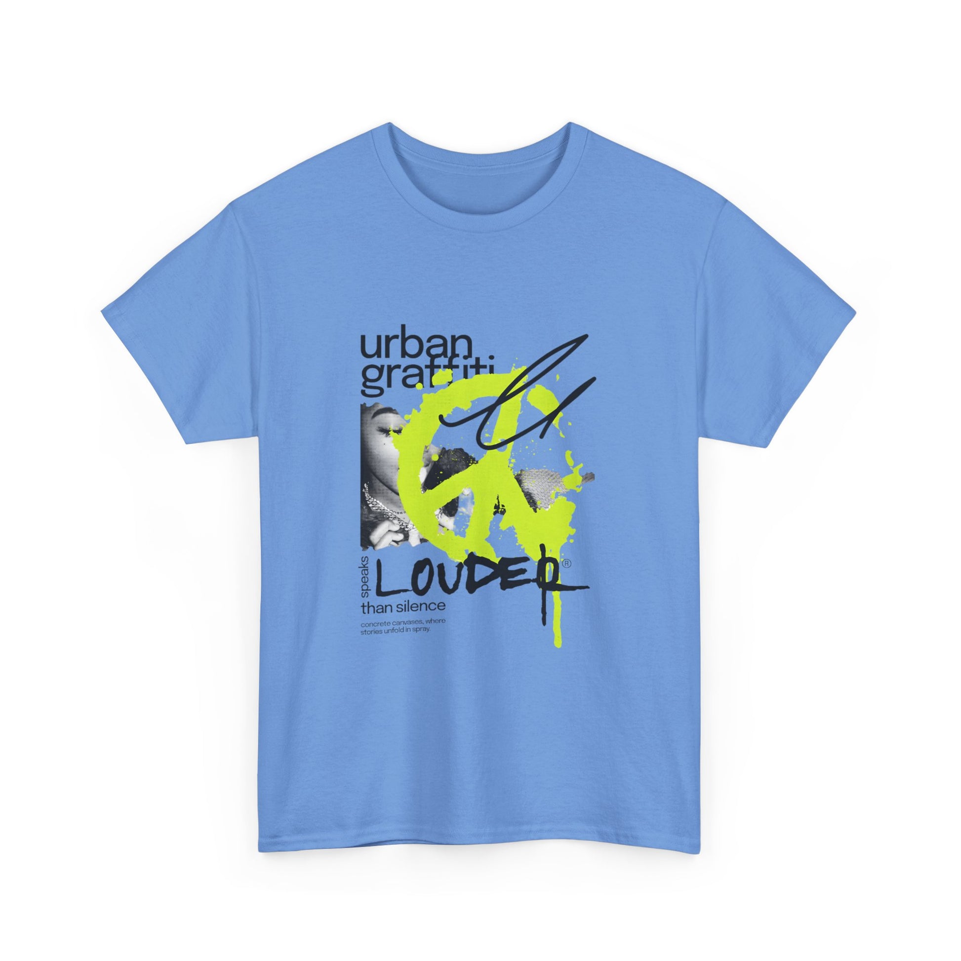 Urban Graffiti Unisex Heavy Cotton Tee | Stylish Graphic T-Shirt for Street Art Lovers - ArtShirt Couture