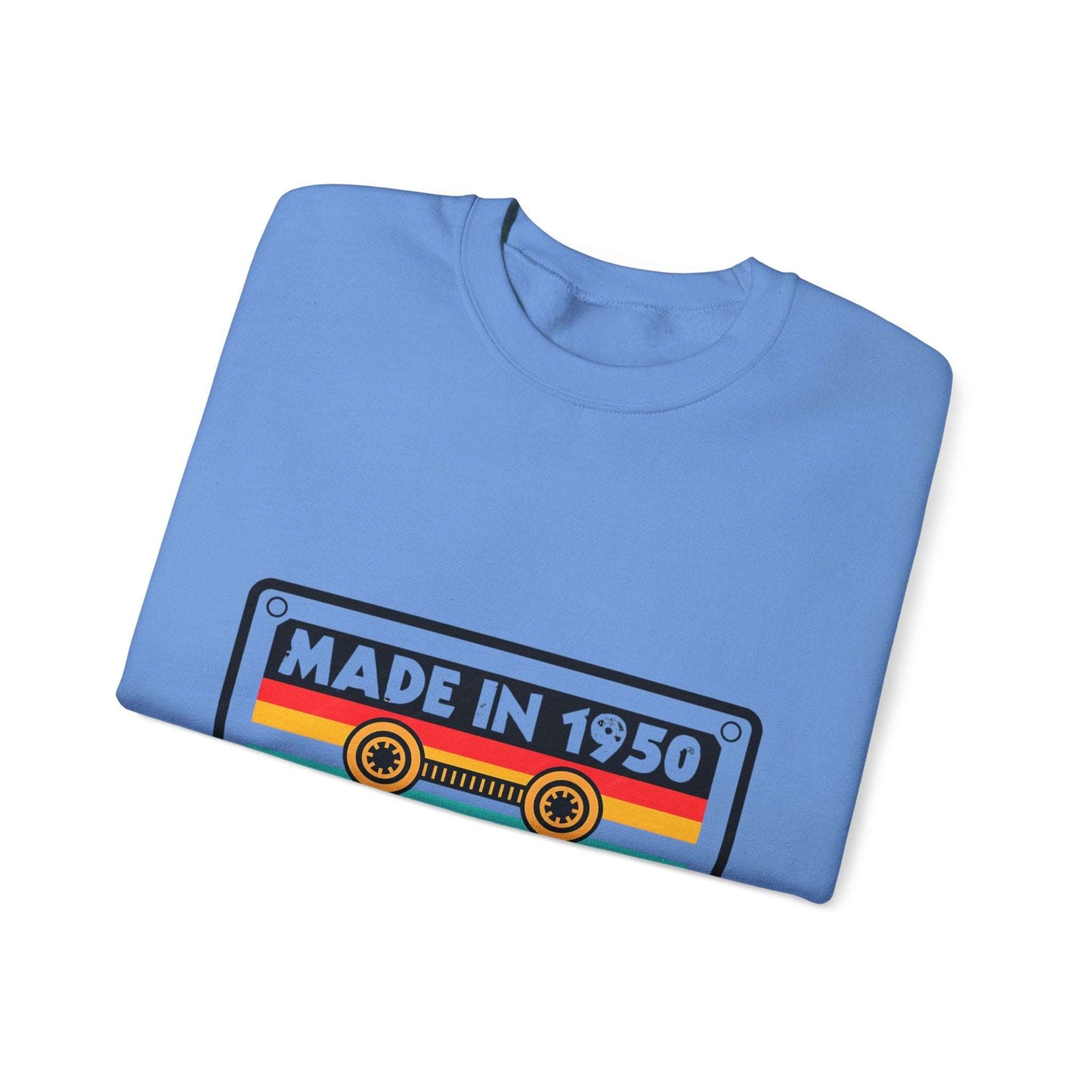 Vintage 1950s Old Tape Cassette Unisex Heavy Blend™ Crewneck Sweatshirt | Retro Graphic Sweatshirt - ArtShirt Couture