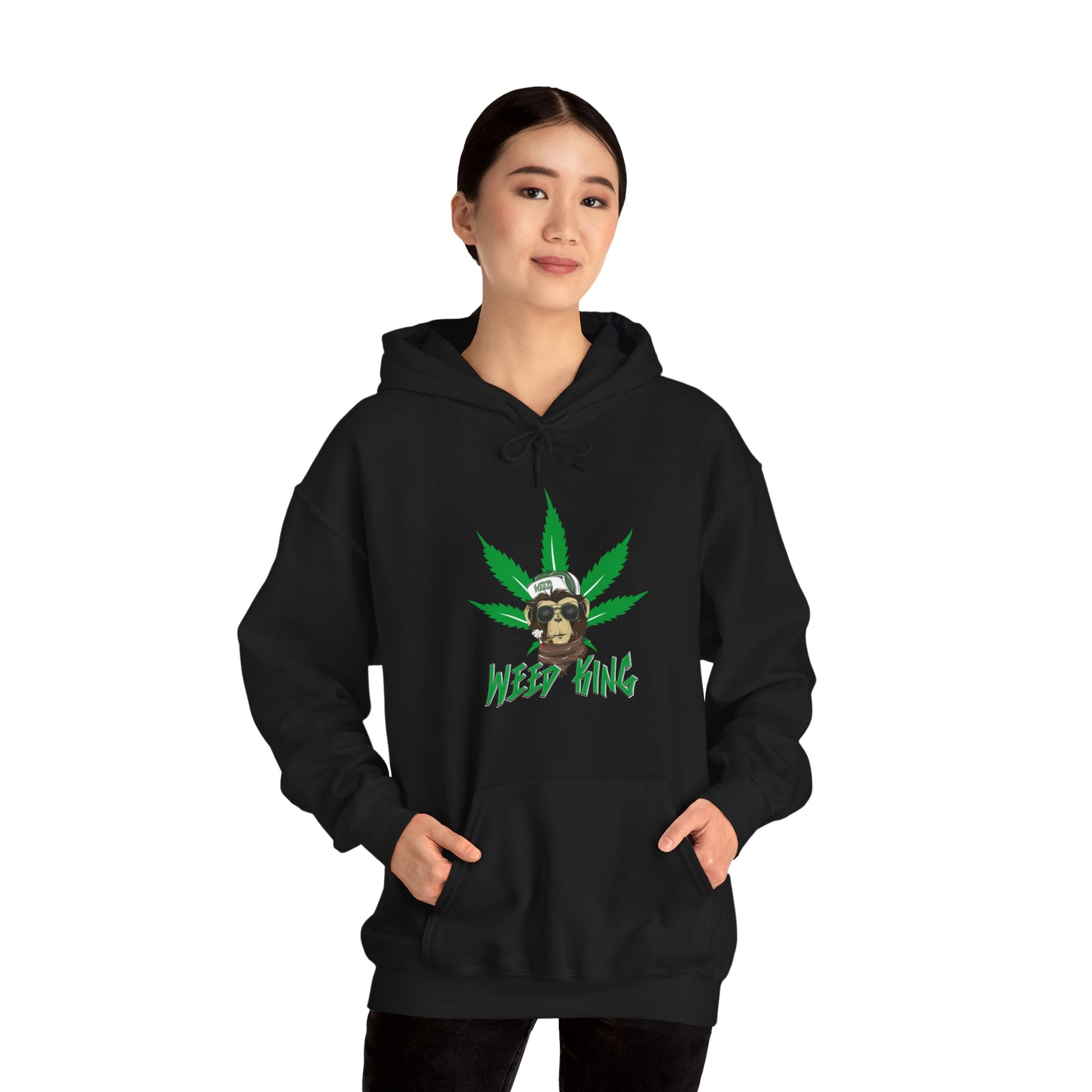 Happy Weed Unisex Heavy Blend™ Hooded Sweatshirt ArtShirt Couture