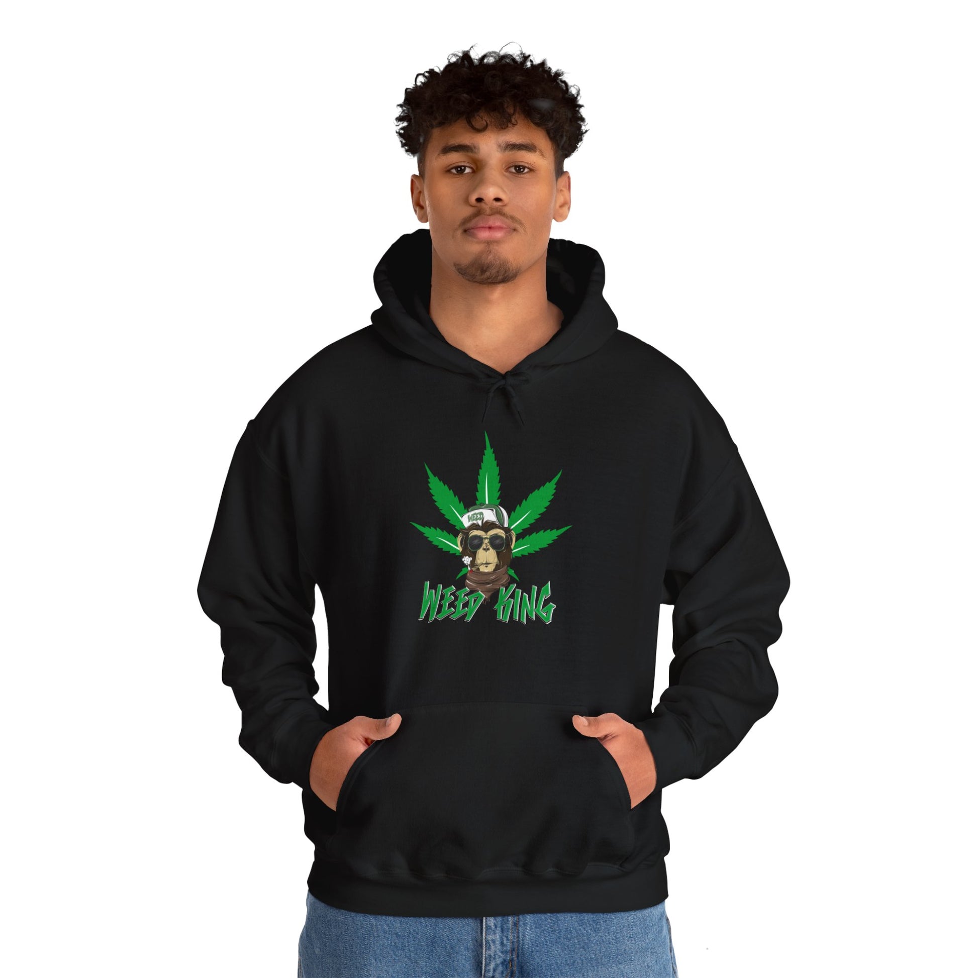 Happy Weed Unisex Heavy Blend™ Hooded Sweatshirt ArtShirt Couture