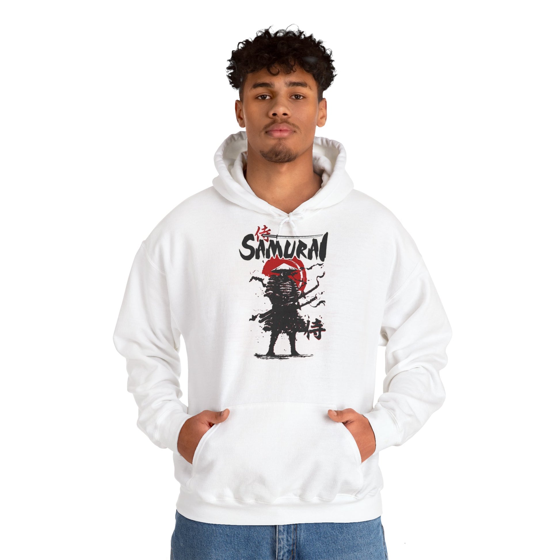 Samurai Unisex Heavy Blend™ Graphic Hoodie | Stylish Japanese Warrior Sweatshirt for Men & Women - ArtShirt Couture